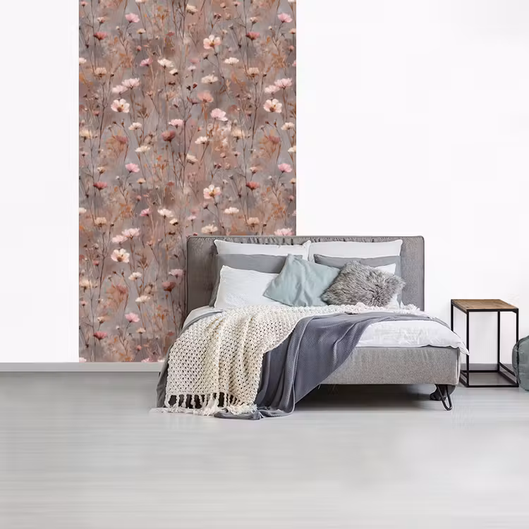 Bloemen - Wild - Pastel fotobehang vinyl groot 66 -slaapkamer