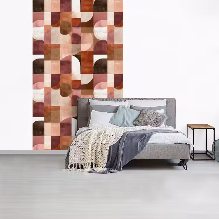 Geometrie - Modern - Retro fotobehang vinyl groot 66 -slaapkamer