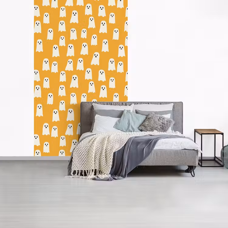 Halloween - Spookjes - Oker fotobehang vinyl groot 66 -slaapkamer