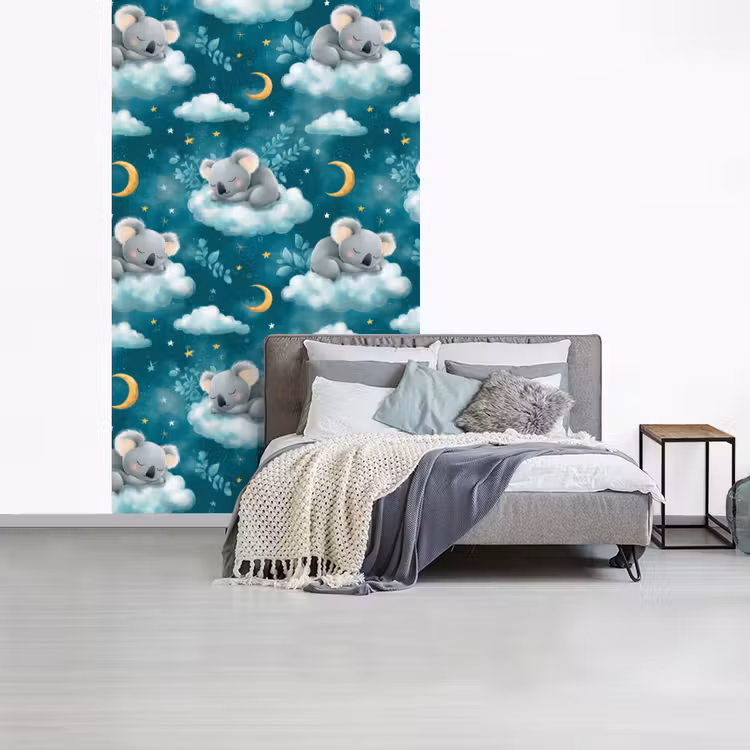 Koala's - Betoverend - Blauw fotobehang vinyl groot 66 -slaapkamer