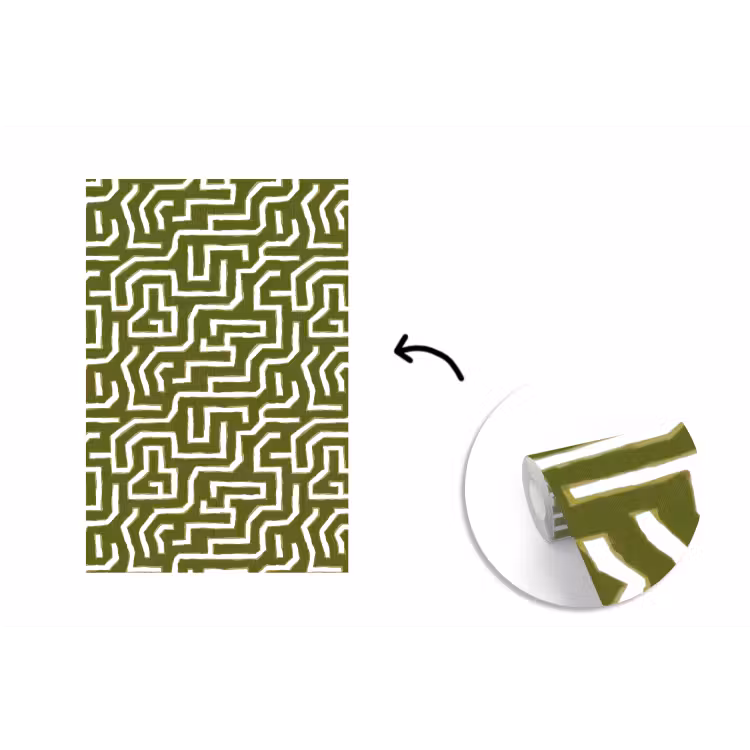 Lijnen - Abstract - Groen fotobehang vinyl groot 66 -3d