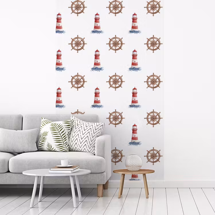 Nautisch - Klassiek - Rood fotobehang vinyl groot 66 -woonkamer