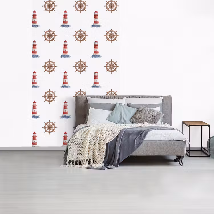Nautisch - Klassiek - Rood fotobehang vinyl groot 66 -slaapkamer