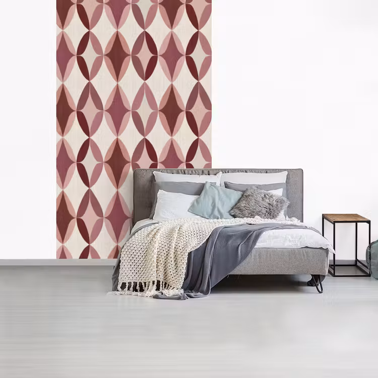 Ovaal - Textuur - Roze fotobehang vinyl groot 66 -slaapkamer