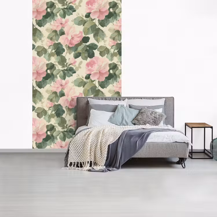 Rozen - Botanisch - Roze fotobehang vinyl groot 66 -slaapkamer