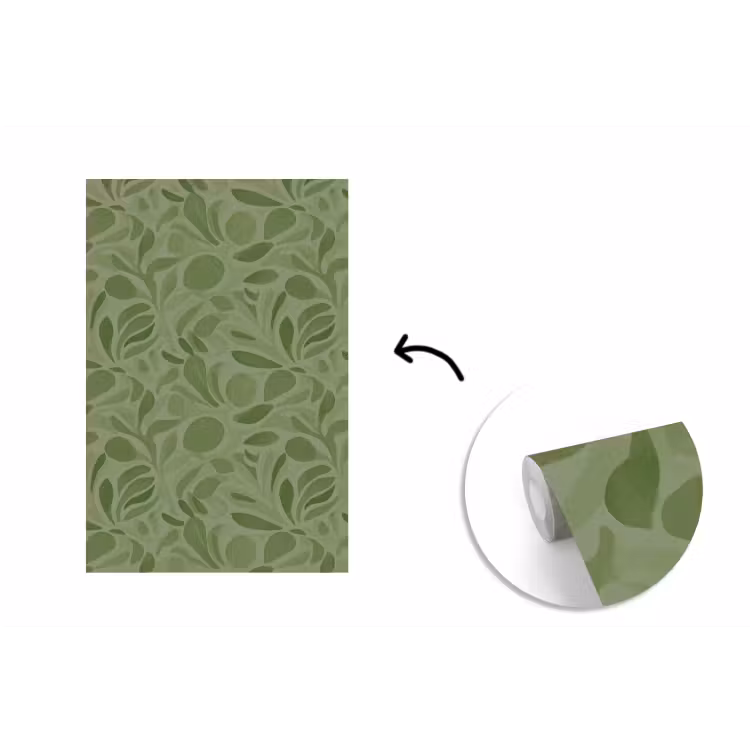 Sereen - Bladeren - Groen fotobehang vinyl groot 66 -3d