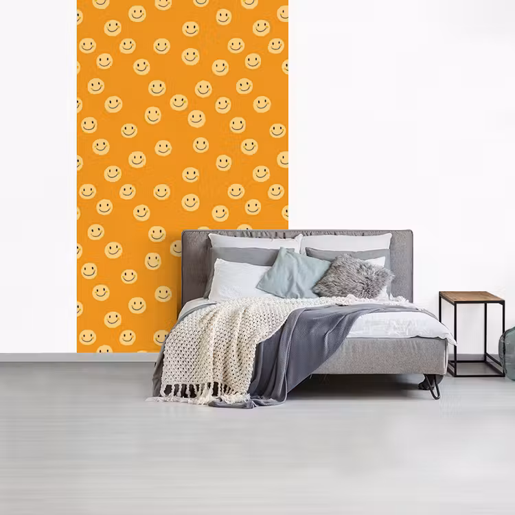 Smileys - Retro - Heel fotobehang vinyl groot 66 -slaapkamer