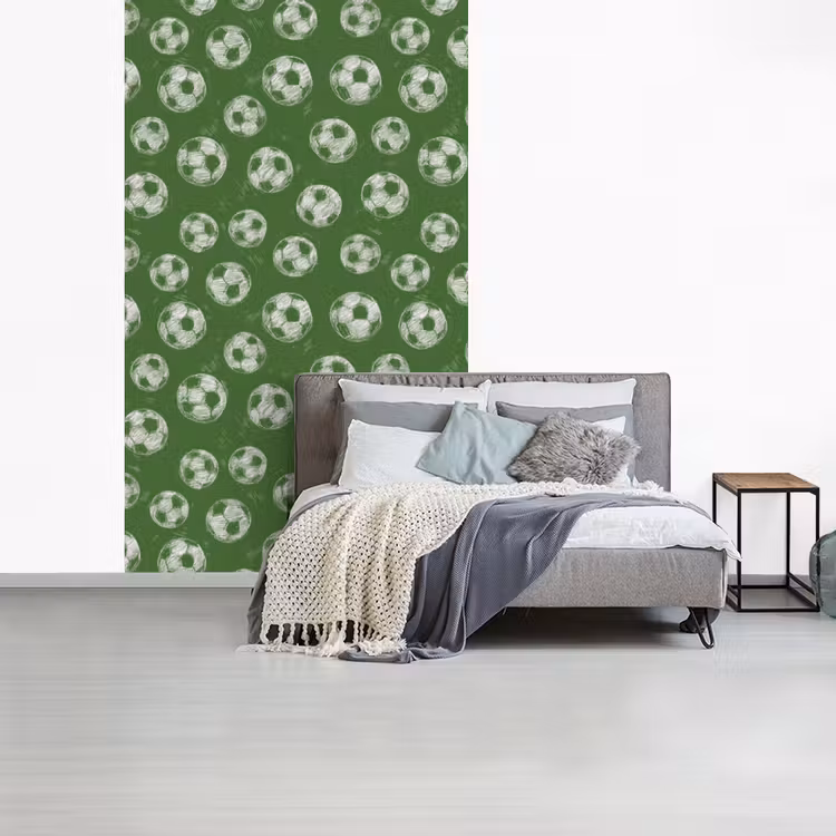 Voetbal - Sport - Groen fotobehang vinyl groot 66 -slaapkamer