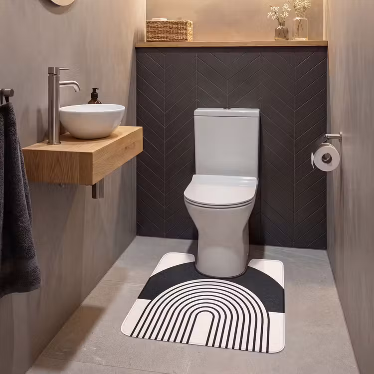 WC Mat - Abstract - Arch - Modern - Abstract - Boog - Modern WCmat U-uitsnede middel