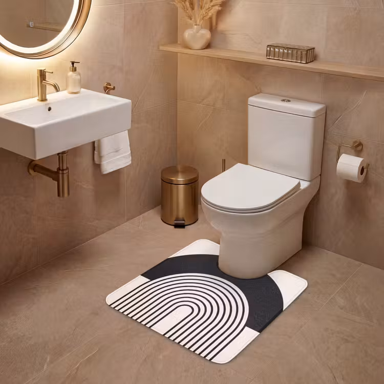 WC Mat - Abstract - Arch - Modern - Abstract - Boog - Modern WCmat U-uitsnede middel