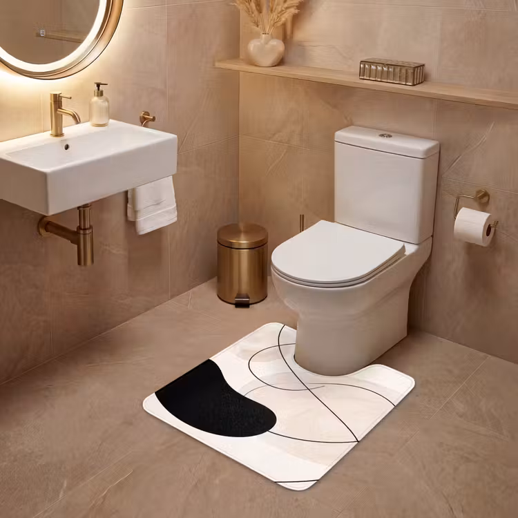 WC Mat - Abstract - Forms - Art - Abstract - Vormen - Kunst WCmat U-uitsnede middel