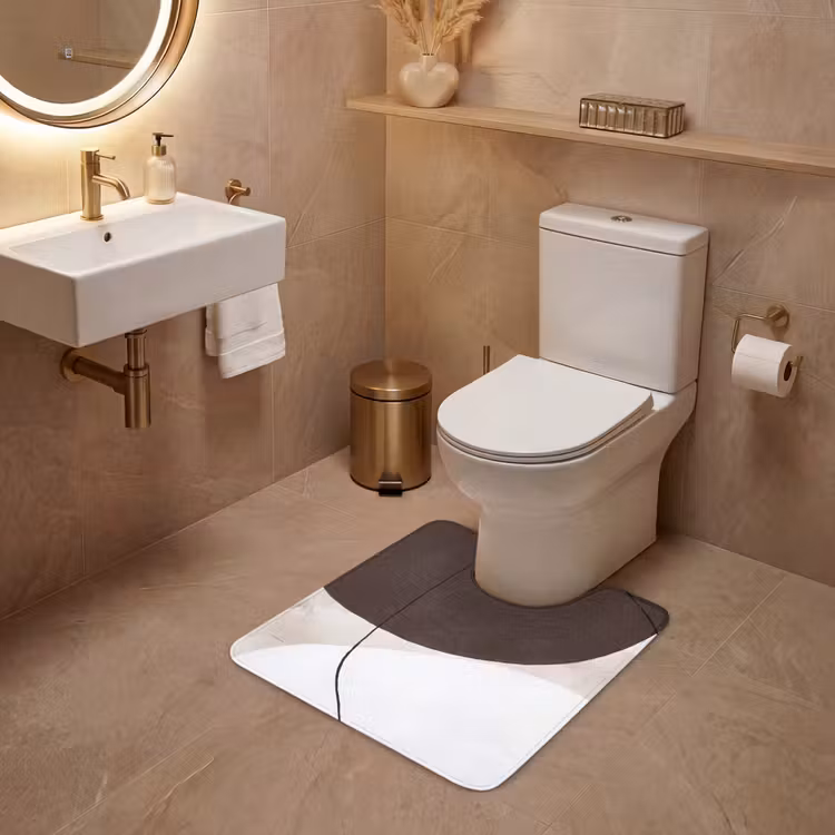 WC Mat - Abstract - Forms - Modern - Abstract - Vormen - Modern WCmat U-uitsnede middel