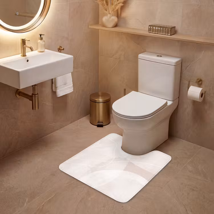 WC Mat - Art - Lines - Modern - Kunst - Lijnen - Modern WCmat U-uitsnede middel