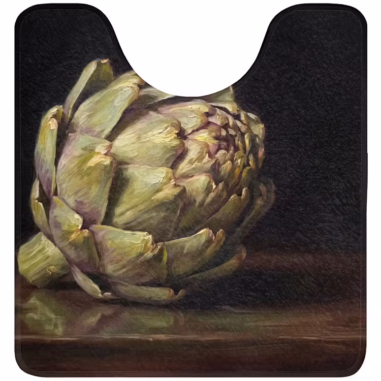 WC Mat - Artichoke - Food - Classic - Artichok - Eten - Klassiek WCmat U-uitsnede middel
