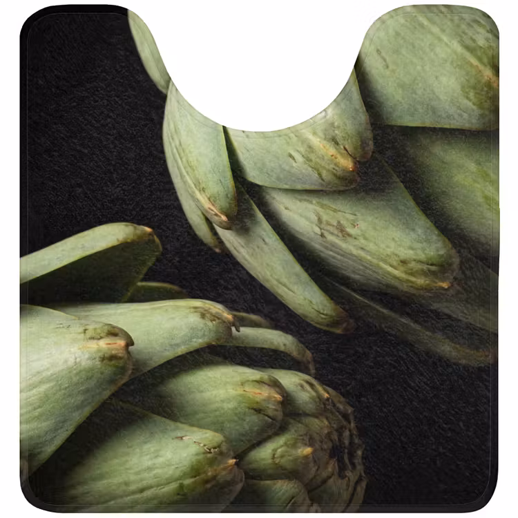 WC Mat - Artichoke - Green - Food - Artisjok - Groen - Eten WCmat U-uitsnede middel