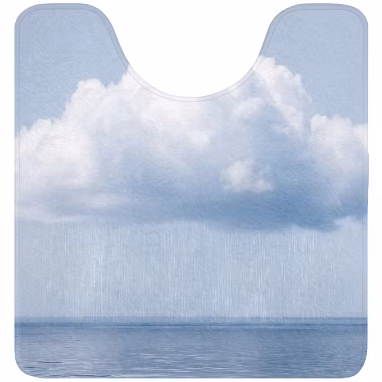 WC Mat - Cloud - Rain - Nature - Wolk - Regen - Natuur WCmat U-uitsnede middel