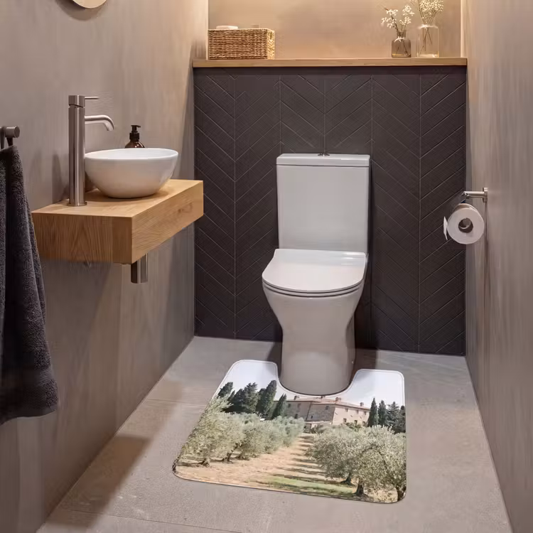 WC Mat - Country house - olive tree - orchard - Landhuis - olijfboom - gaard WCmat U-uitsnede middel