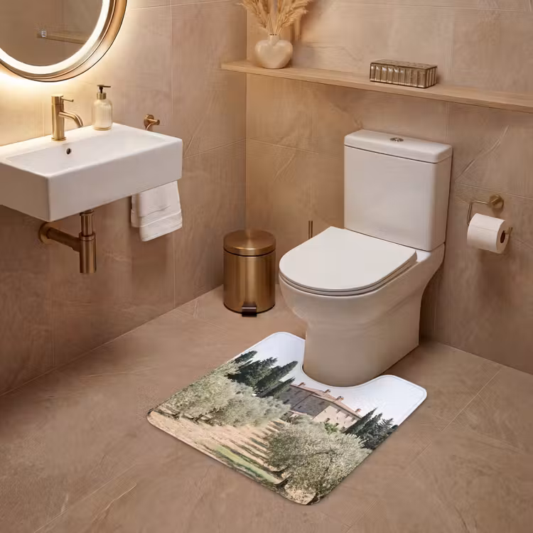 WC Mat - Country house - olive tree - orchard - Landhuis - olijfboom - gaard WCmat U-uitsnede middel