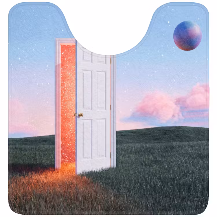 WC Mat - Door - Fantasy - Space - Deur - Fantasie - Ruimte WCmat U-uitsnede middel