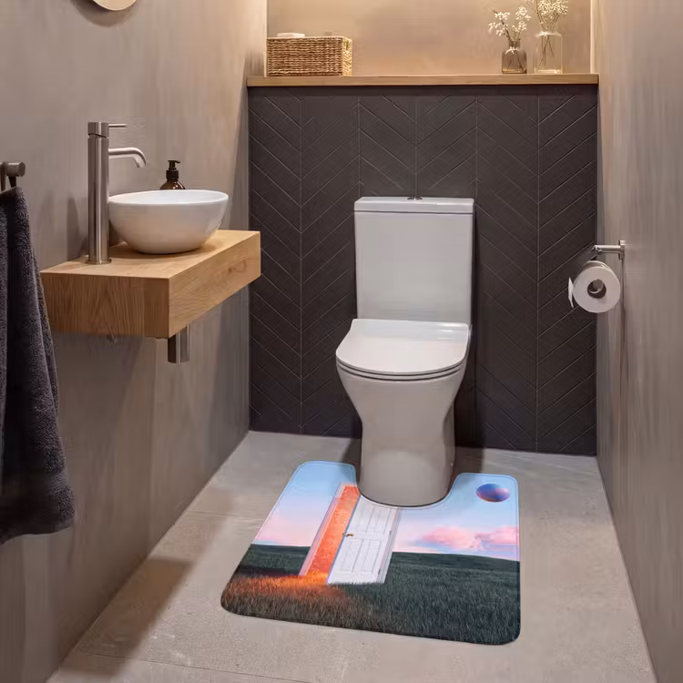 WC Mat - Door - Fantasy - Space - Deur - Fantasie - Ruimte WCmat U-uitsnede middel