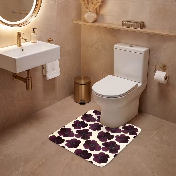 Bloemen - Aquarel - Paars WCmat U-uitsnede middel 1014 -sfeer3