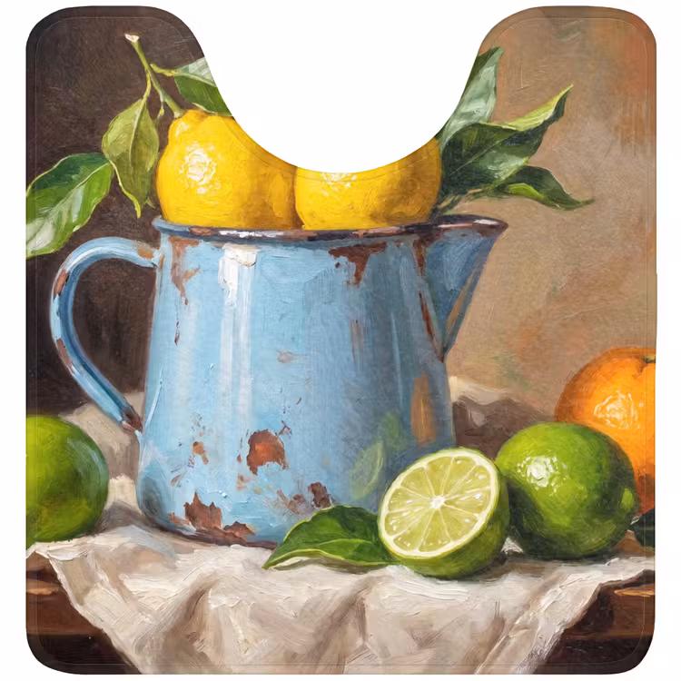 WC Mat - Food - Still Life - Classical - Eten - Stilleven - Klassiek WCmat U-uitsnede middel