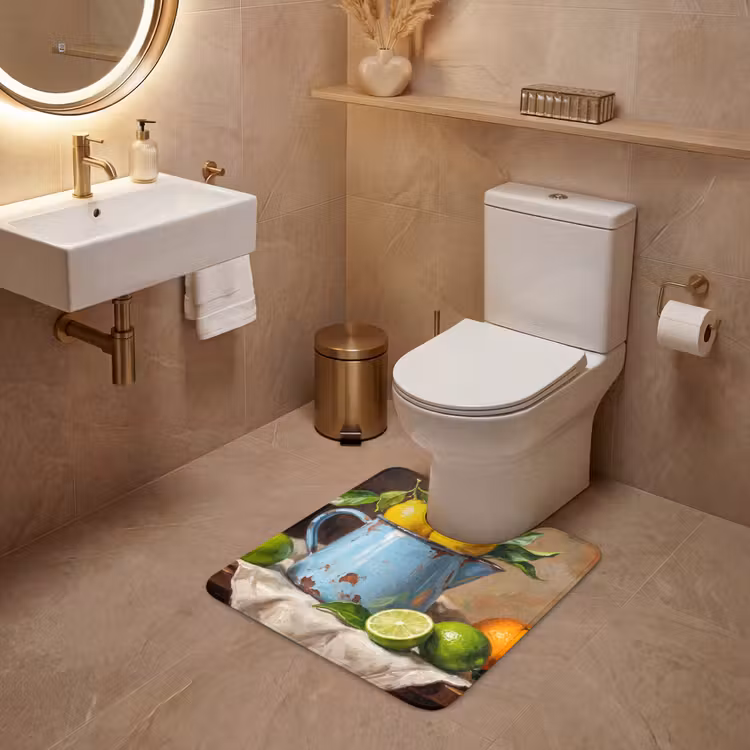 WC Mat - Food - Still Life - Classical - Eten - Stilleven - Klassiek WCmat U-uitsnede middel