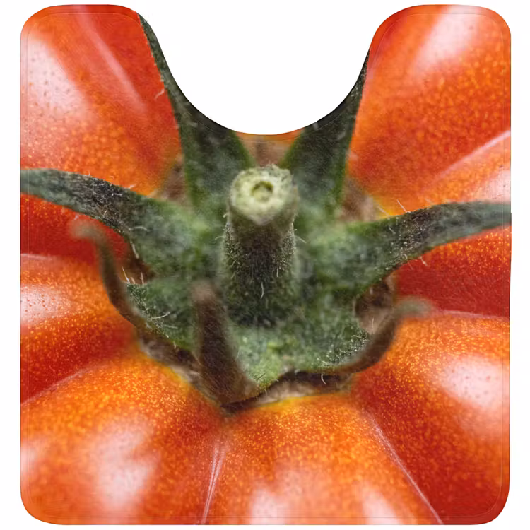 WC Mat - Food - Tomato - Red - Eten - Tomaat - Rood WCmat U-uitsnede middel