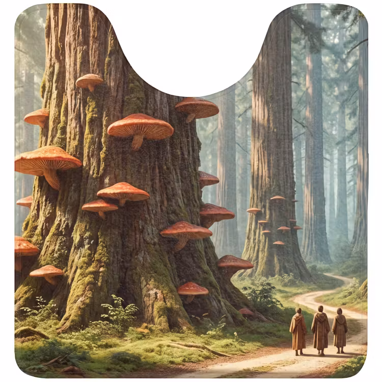 WC Mat - Forest - Trees - Nature - Bos - Bomen - Natuur WCmat U-uitsnede middel