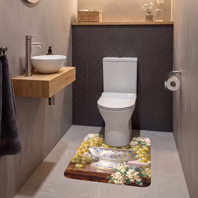 WC Mat - Fruit - Still Life - Classical - Fruit - Stilleven - Klassiek WCmat U-uitsnede middel