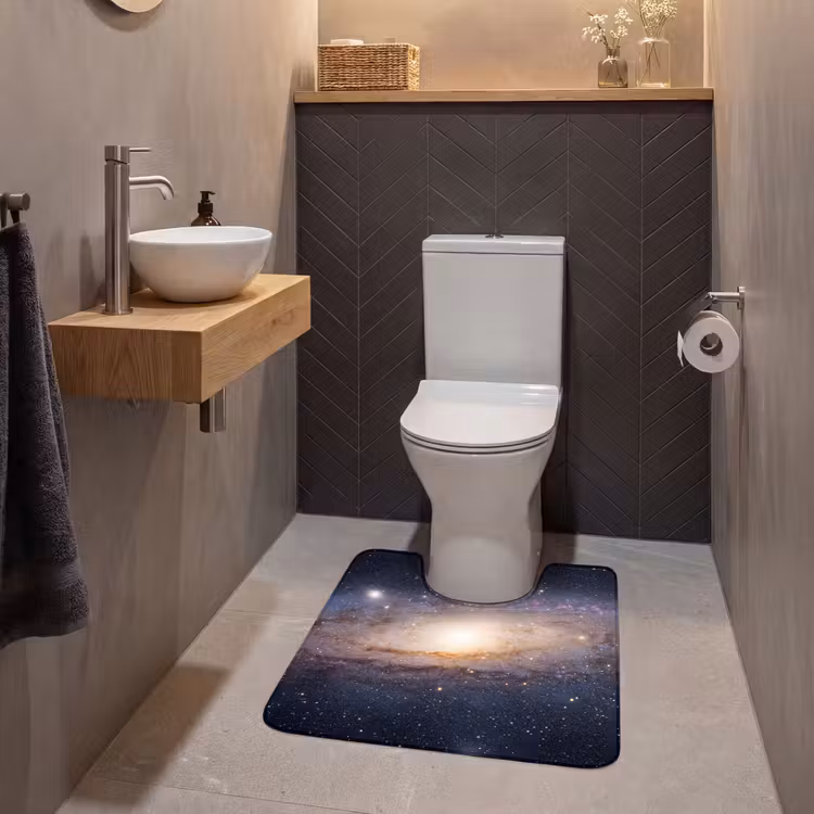 WC Mat - Galaxy - Space - Cosmos - Sterrenstelsel - Ruimte - Kosmos WCmat U-uitsnede middel