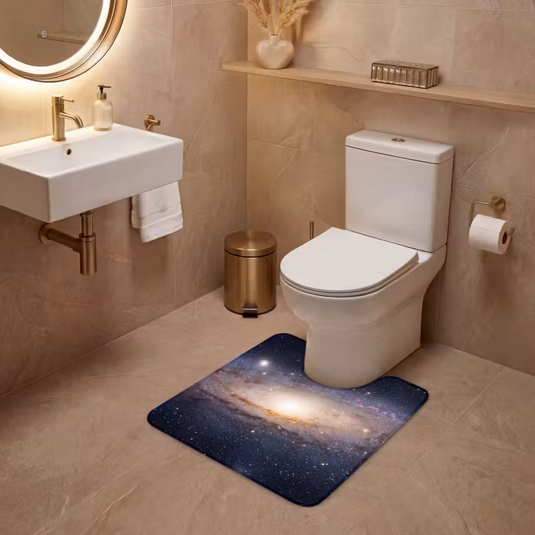 WC Mat - Galaxy - Space - Cosmos - Sterrenstelsel - Ruimte - Kosmos WCmat U-uitsnede middel