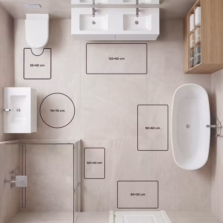 WC Mat - Planet - Rings - Space - Planeet - Ringen - Ruimte WCmat U-uitsnede middel