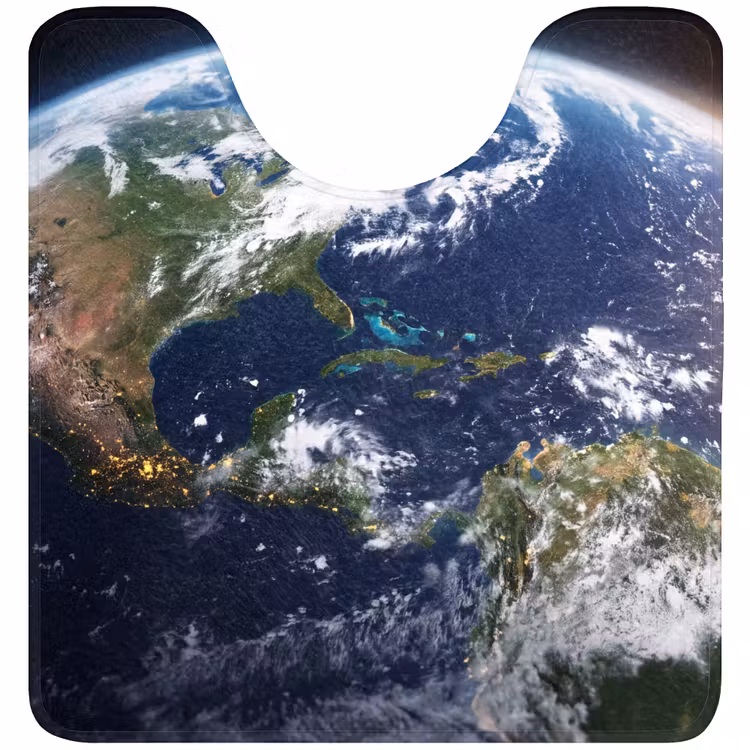 WC Mat - Planet - Space - Cosmos - Planeet - Ruimte - Kosmos WCmat U-uitsnede middel