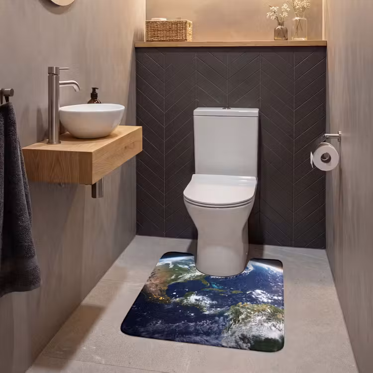 WC Mat - Planet - Space - Cosmos - Planeet - Ruimte - Kosmos WCmat U-uitsnede middel