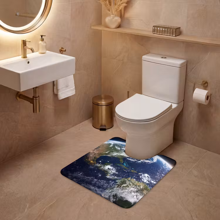 WC Mat - Planet - Space - Cosmos - Planeet - Ruimte - Kosmos WCmat U-uitsnede middel