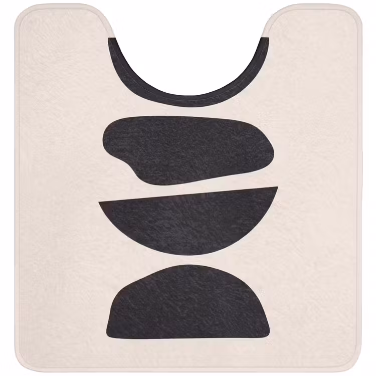 WC Mat - Shapes - Abstract - Modern - Vormen - Abstract - Modern WCmat U-uitsnede middel