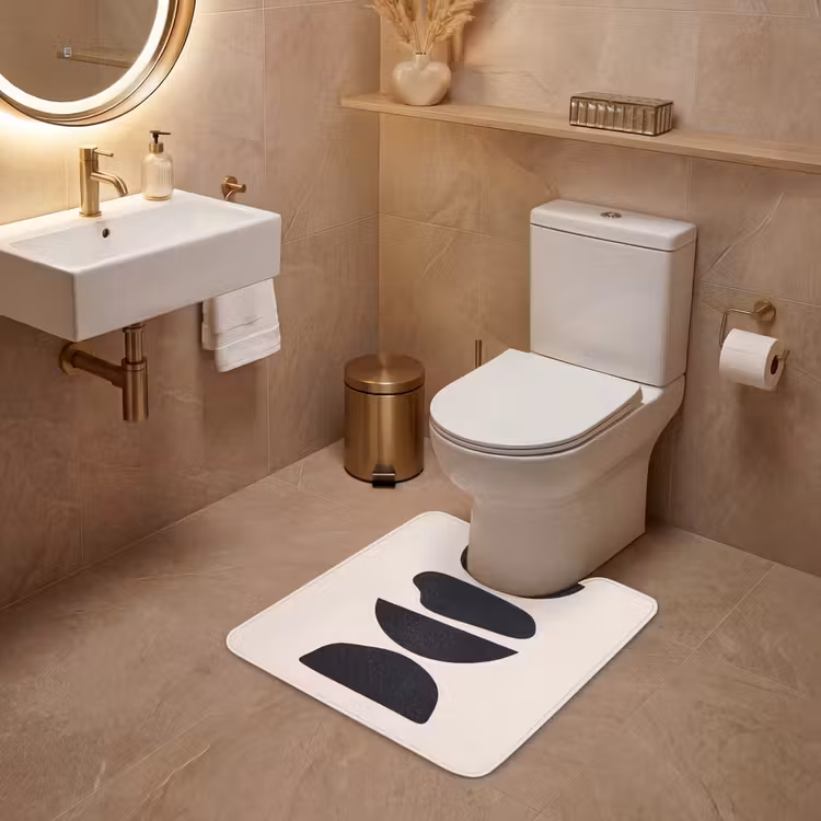 WC Mat - Shapes - Abstract - Modern - Vormen - Abstract - Modern WCmat U-uitsnede middel
