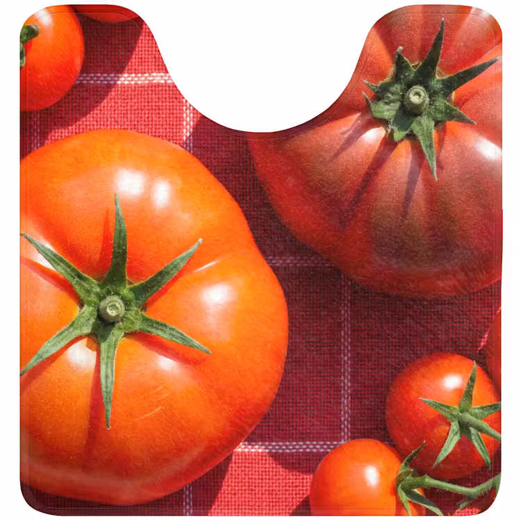 WC Mat - Tomato - Red - Food - Tomaat - Rood - Eten WCmat U-uitsnede middel