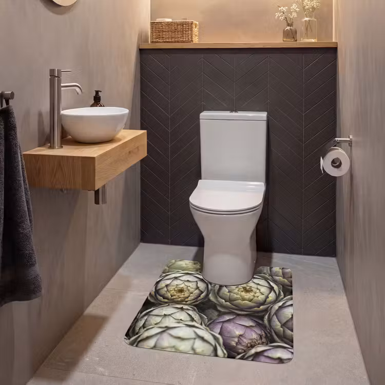 WC Mat - Vegetables - Fresh - Food - Groenten - Vers - Eten WCmat U-uitsnede middel