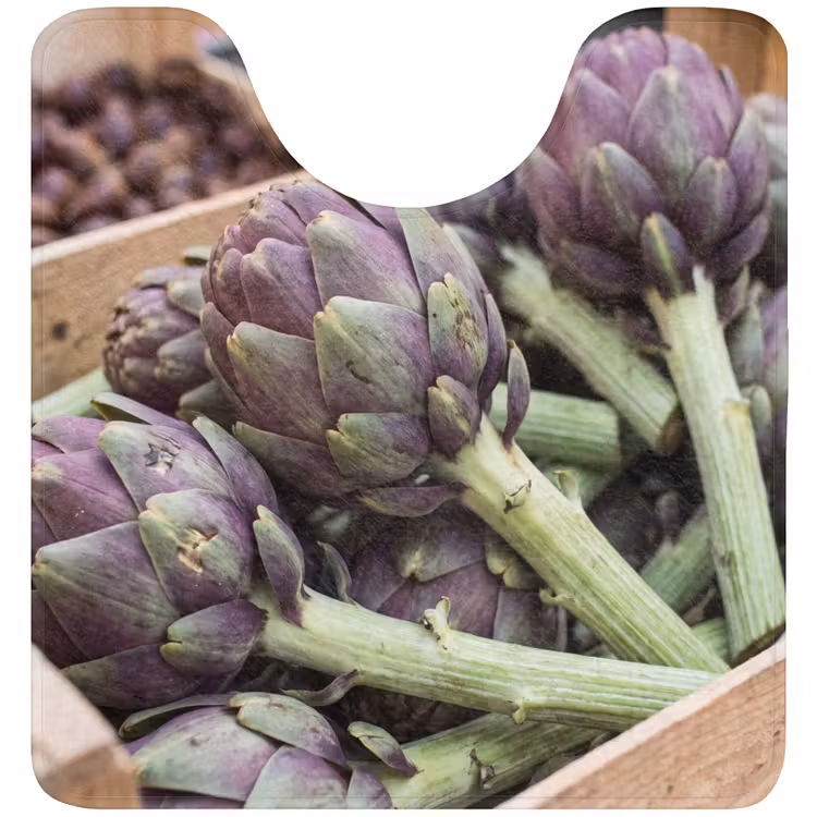 WC Mat - Vegetables - Market - Fresh - Groenten - Markt - Vers WCmat U-uitsnede middel