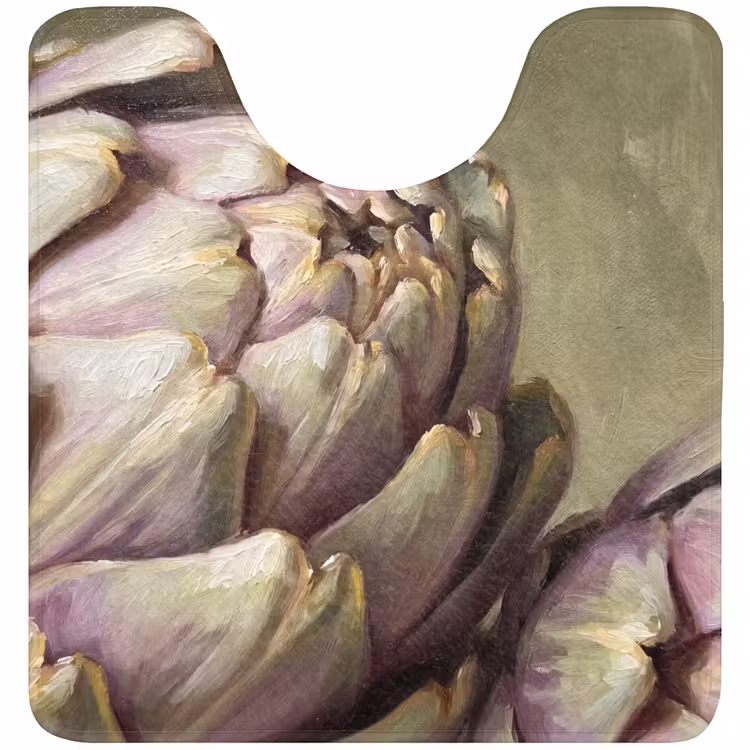 WC Mat - Vegetables - Still Life - Painting - Groente - Stilleven - Schilderij WCmat U-uitsnede middel