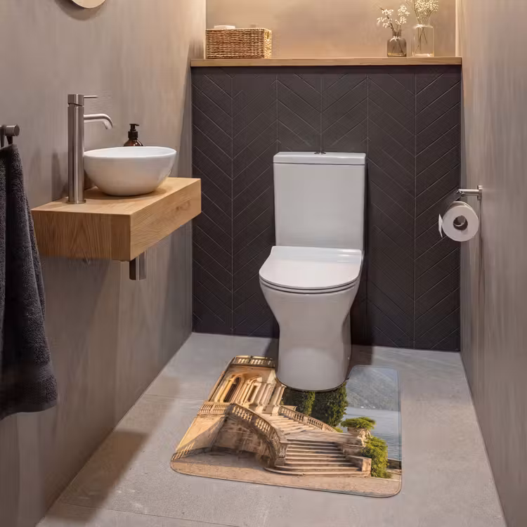 WC Mat - Villa - Water - Stairs - Villa - water -trappen WCmat U-uitsnede middel