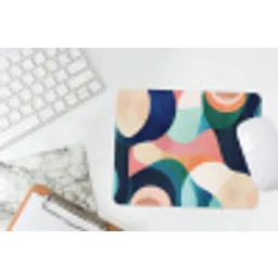 Abstract - Blauw - Roze muismat rubber klein -witbureau