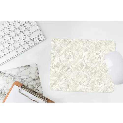 Abstract - Ruiten - Beige muismat rubber klein 262 -witbureau