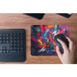 Abstract - Explosie - Neonkleuren muismat rubber klein -toetsenbord