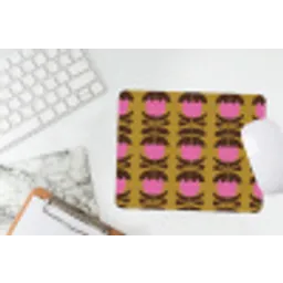 Abstract - Bloemen - Roze muismat rubber klein 262 -witbureau