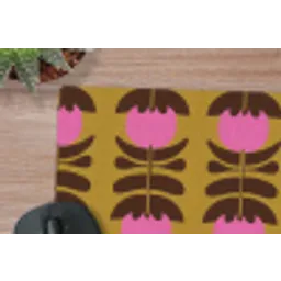 Abstract - Bloemen - Roze muismat rubber klein 262 -closeup