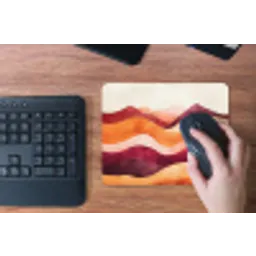 Abstract - Landschap - Golven muismat rubber klein -toetsenbord