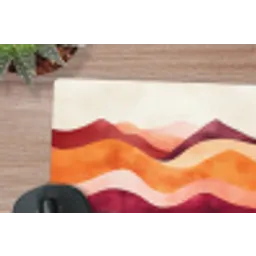 Abstract - Landschap - Golven muismat rubber klein -closeup
